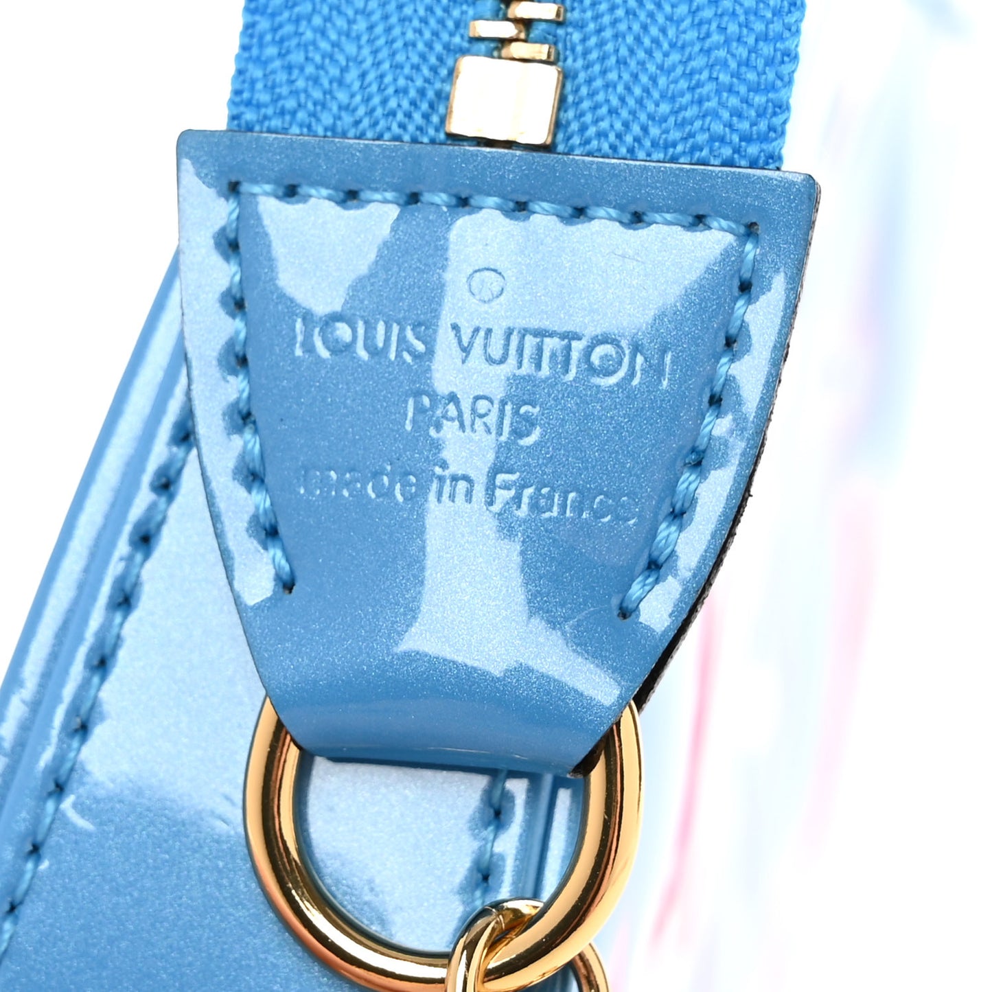 Vernis Valentine Mini Pochette Accessories Baby Blue Neon