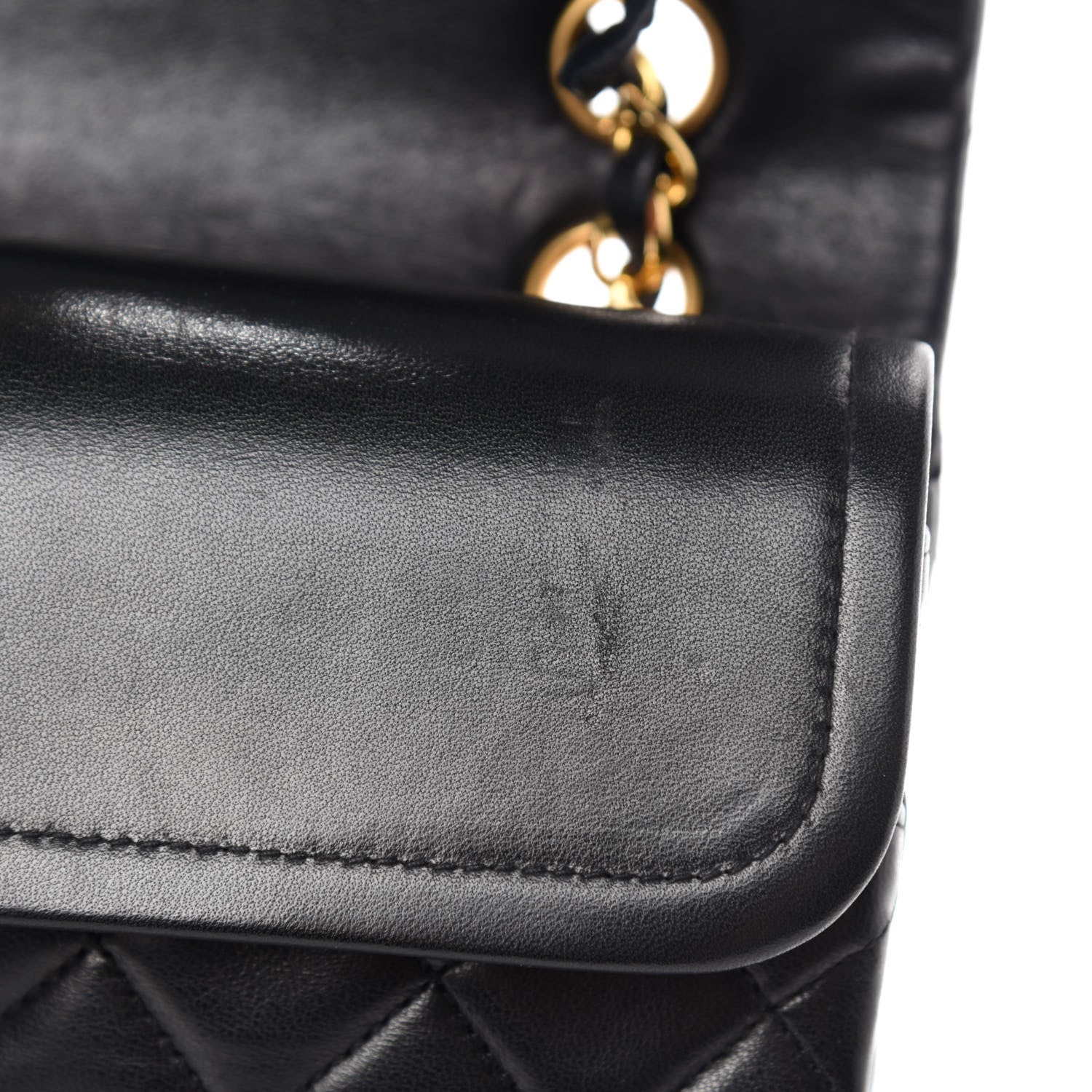 Chanel Lambskin Quilted Medium Double Flap Black 9 of 14
