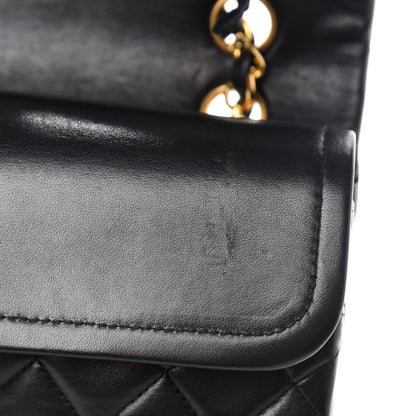 Chanel Lambskin Quilted Medium Double Flap Black 9 of 14