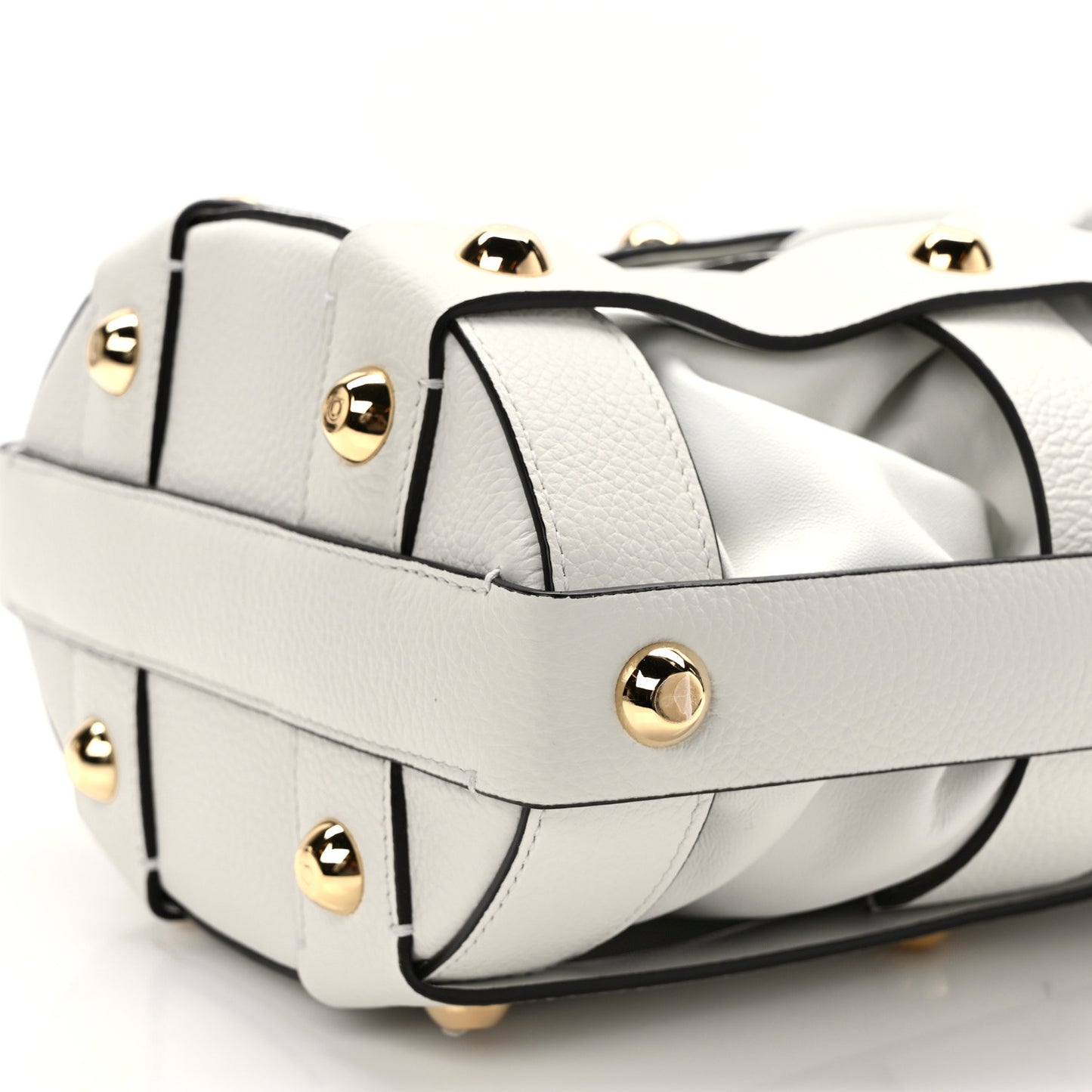 Calfskin Cage Bag White