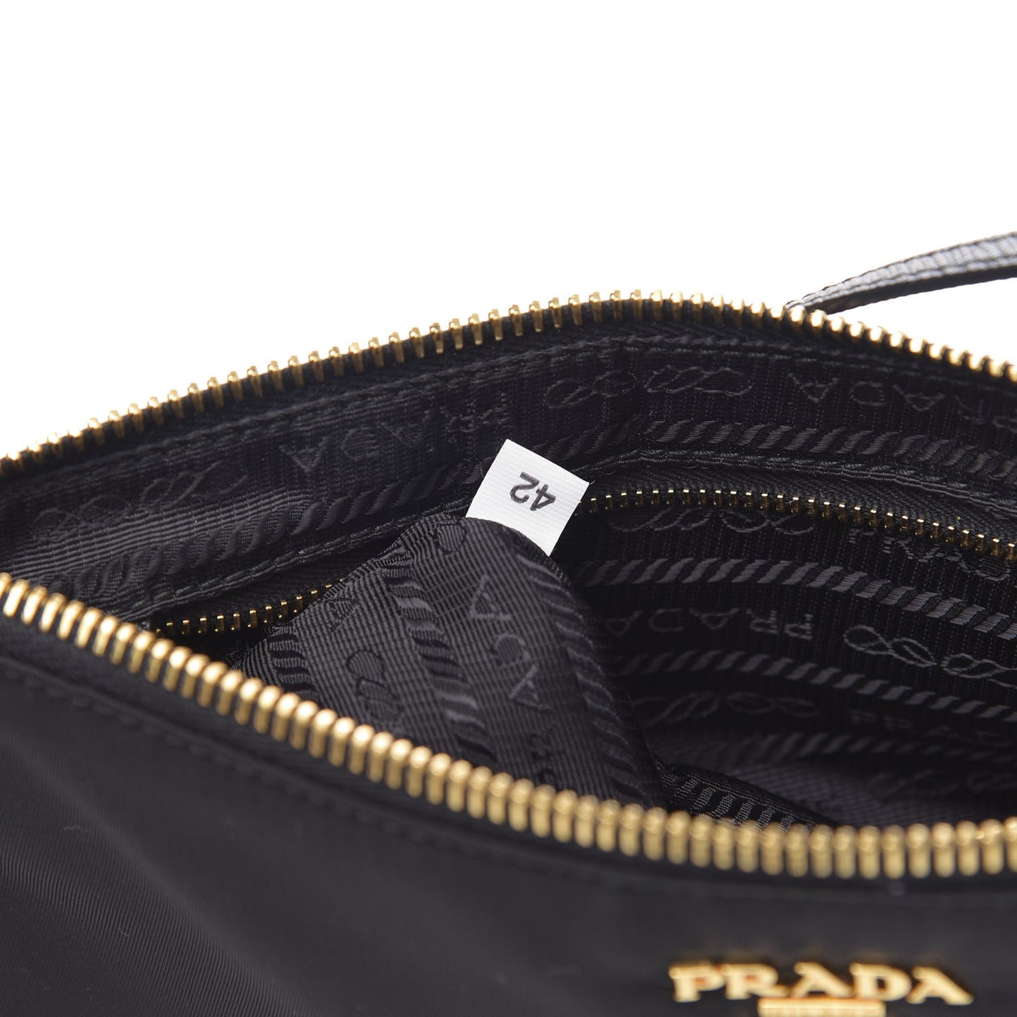 Tessuto Nylon Pochette Bag Black