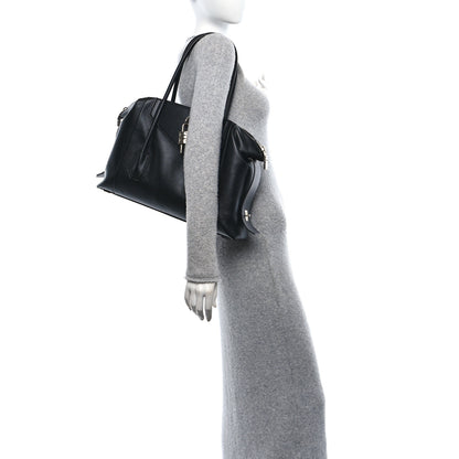 Givenchy Smooth Calfskin Medium Antigona Soft Lock Duffle Bag Black 2 of 9