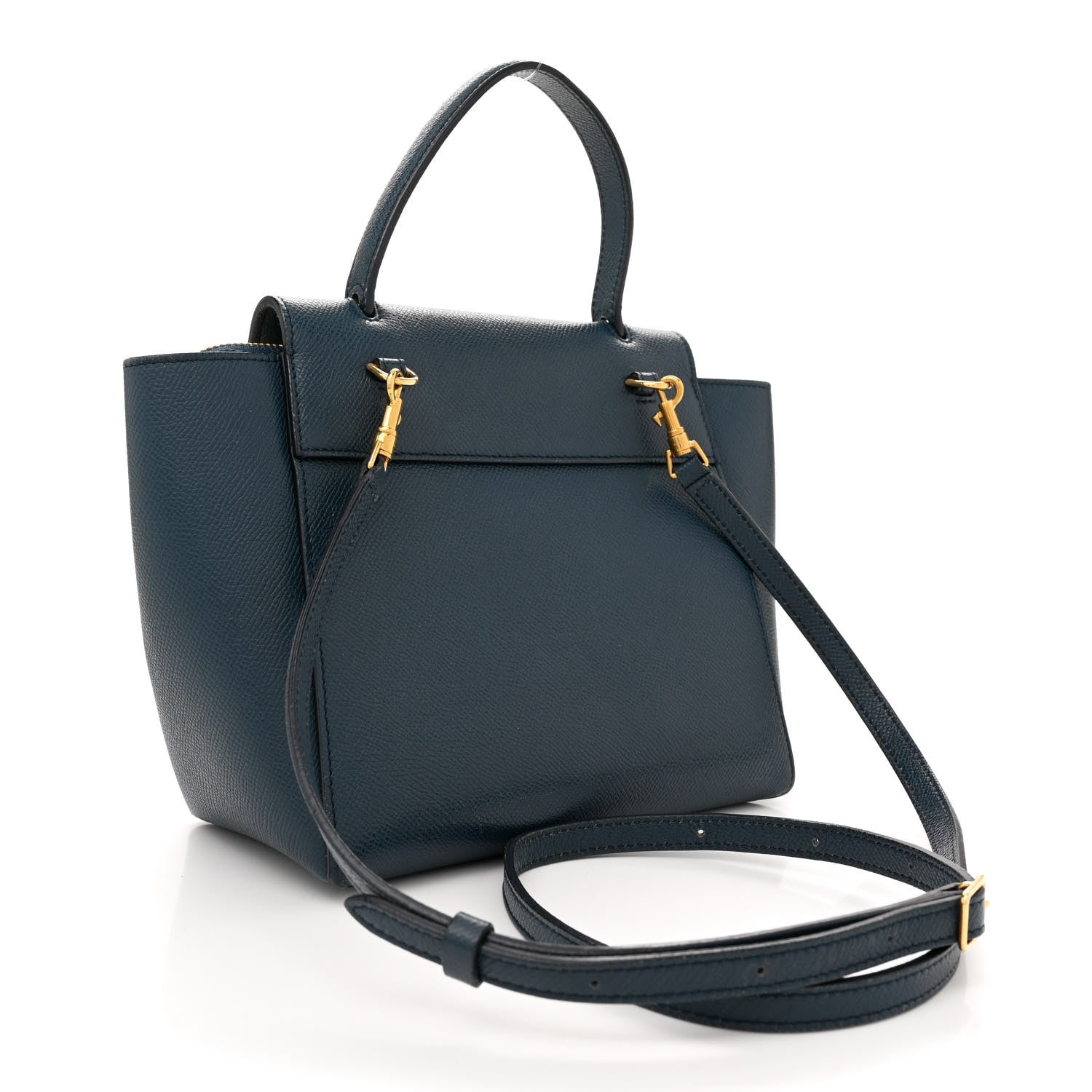 Celine Baby Grained Calfskin Nano Belt Bag Abyss Blue 3 of 13