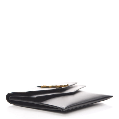 Saint Laurent Smooth Calfskin Monogram Sulpice Clutch Black 4 of 7