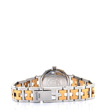 Hermes Stainless Steel 24mm Clipper Quartz Watch Gold 3 of 6
