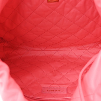 Chanel Shiny Calfskin Quilted Small Chanel 22 Coral Pink 6 of 12