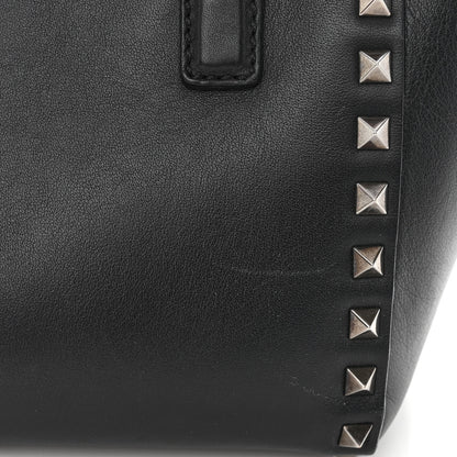 Valentino Garavani Vitello Mini Rockstud Double Handle Tote Black 12 of 14