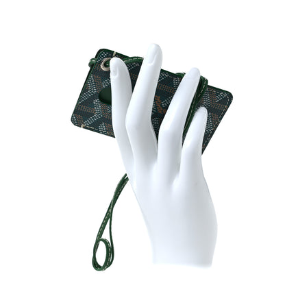 Goyard Goyardine ID Holder Lanyard Green 2 of 6
