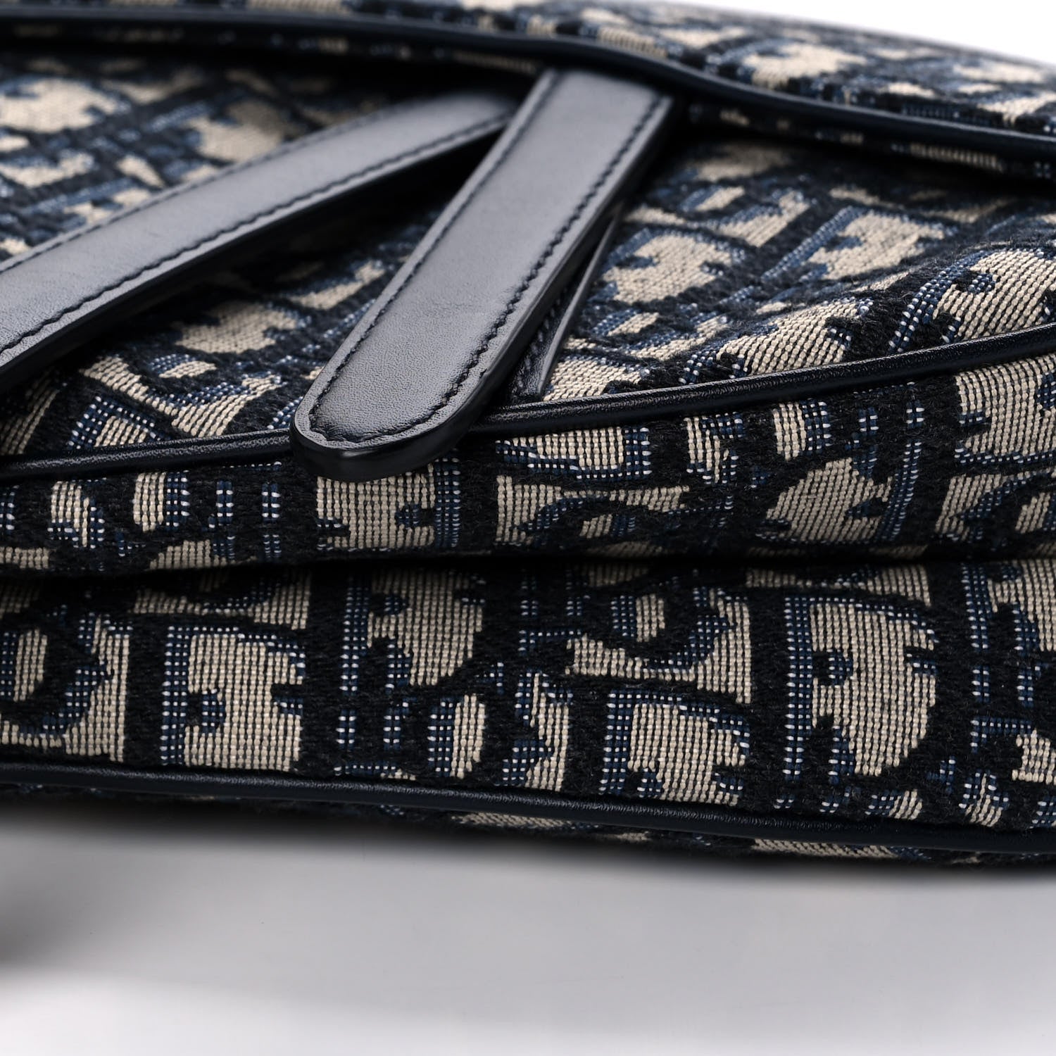 Christian Dior Oblique Saddle Bag Blue 9 of 9