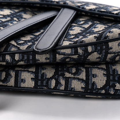 Christian Dior Oblique Saddle Bag Blue 9 of 9