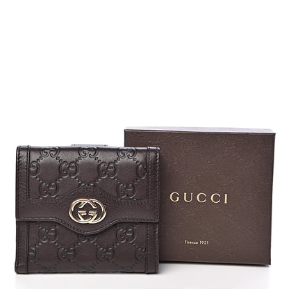 Gucci Guccissima Sukey French Flap Wallet Chocolate 8 of 8