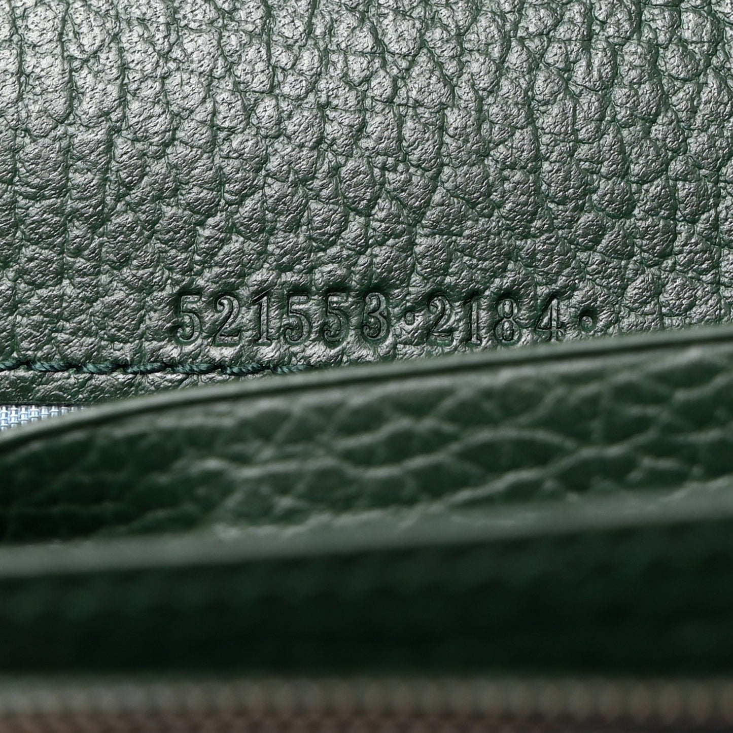 Calfskin Garden Dionysus Chain Wallet Emerald