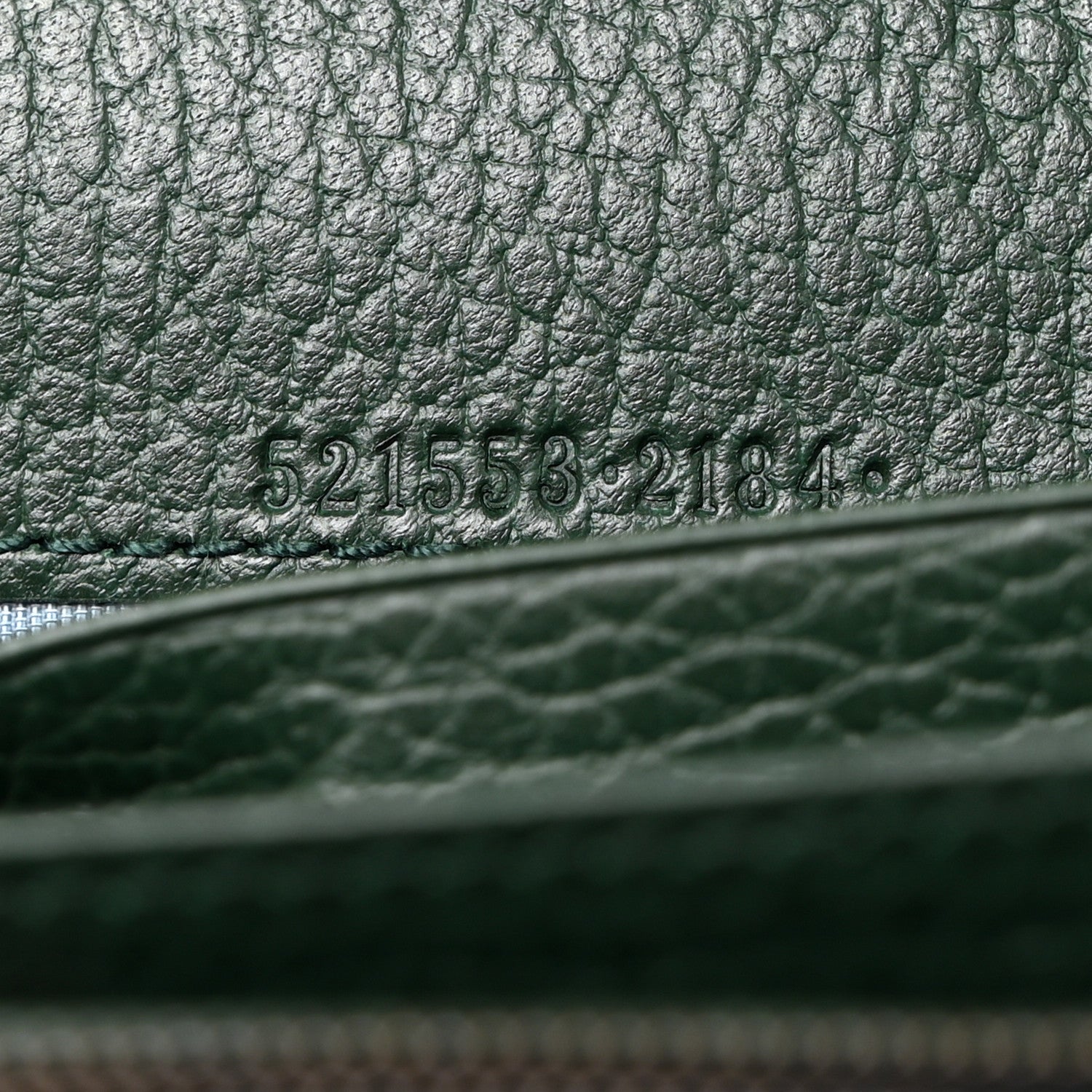 Gucci Calfskin Garden Dionysus Chain Wallet Emerald 6 of 10