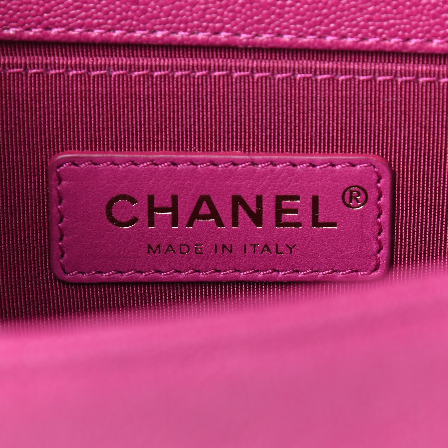 Chanel Caviar Quilted Small Boy Flap Fuchsia 6 of 9