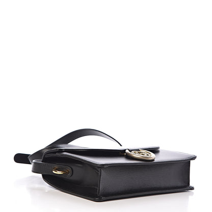 Gucci Textured Calfskin Small Torchon GG Ring Shoulder Bag Black 4 of 11