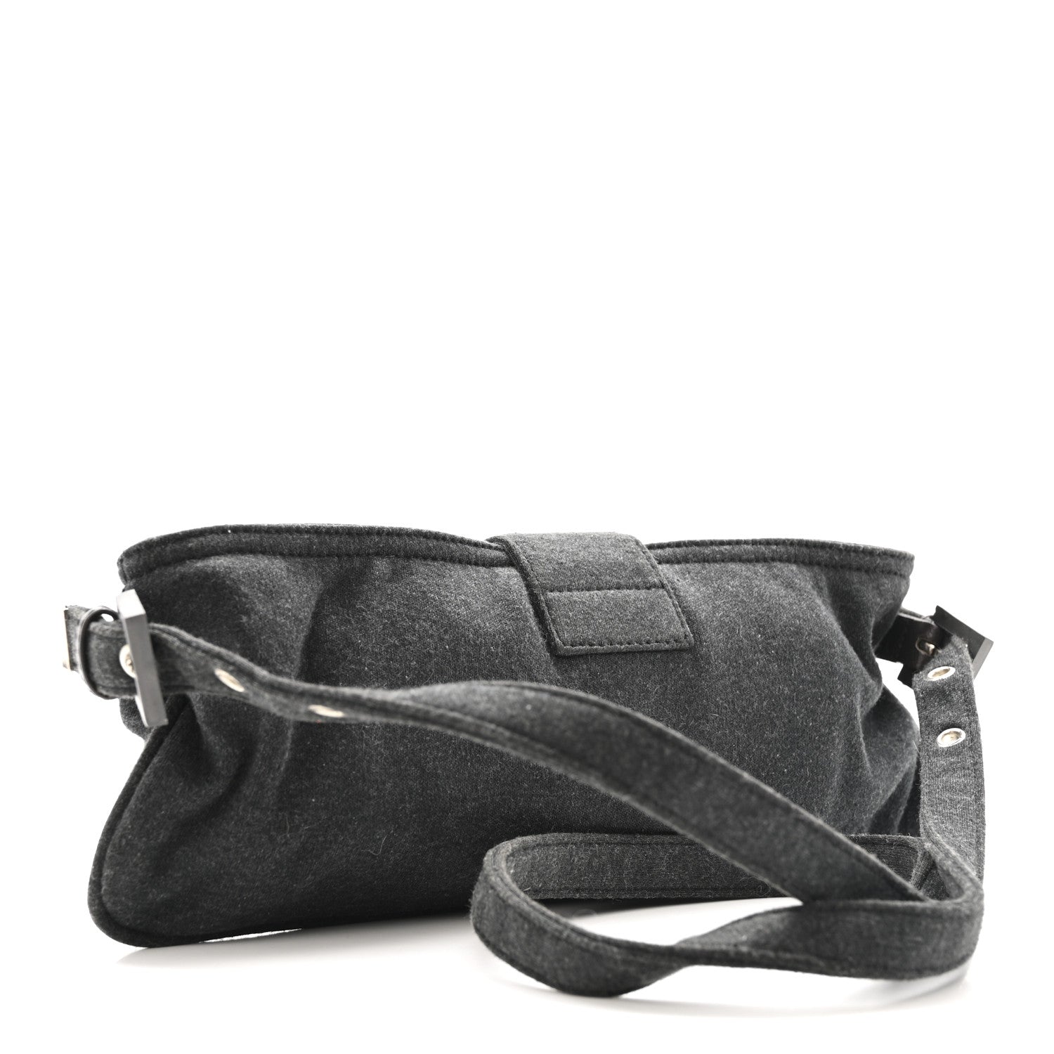 Fendi Jersey Baguette Dark Grey 3 of 12