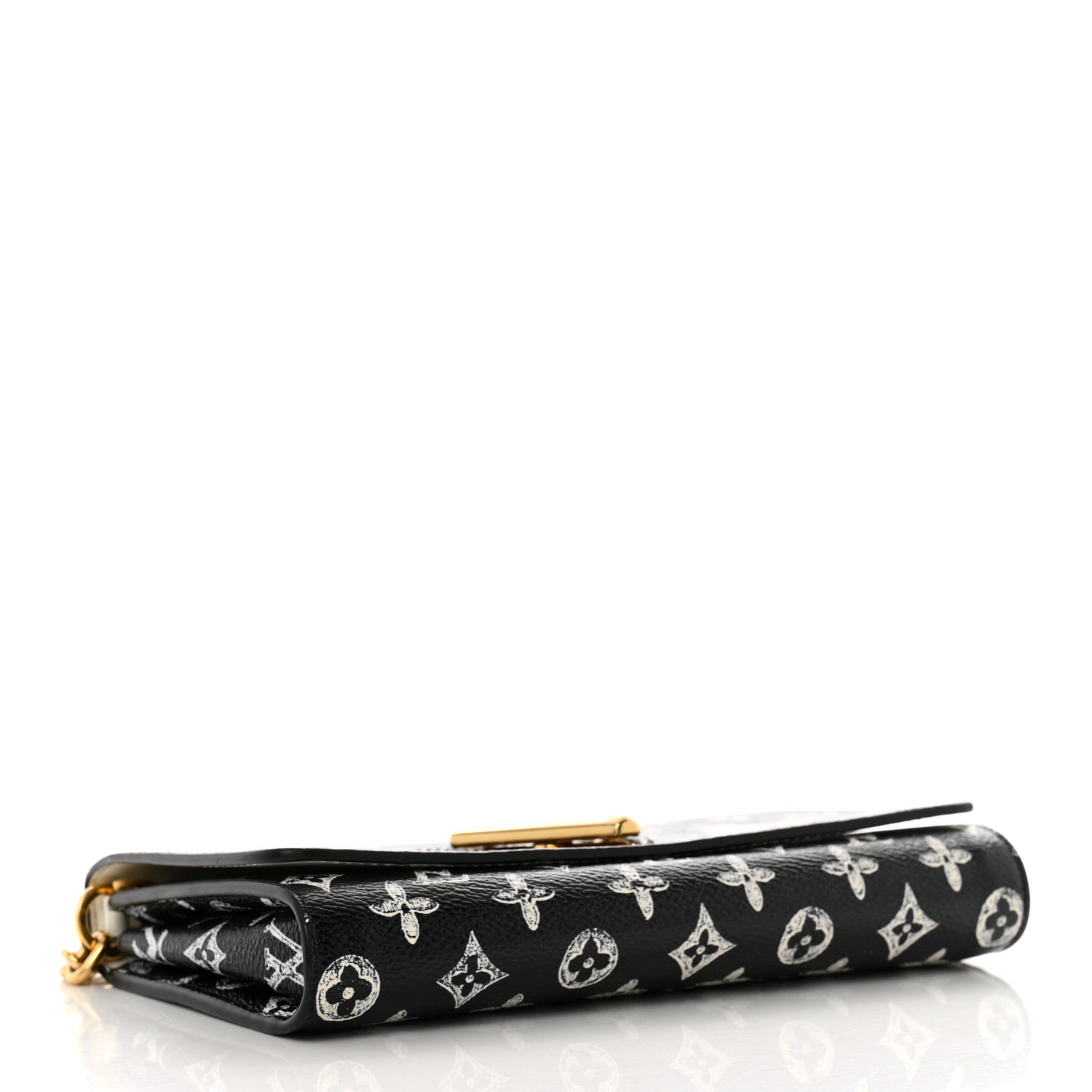 Louis Vuitton Catogram Twist Chain Wallet Black 4 of 11