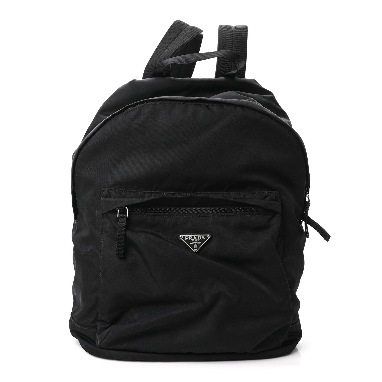 Prada Tessuto Nylon Zip Backpack Black 1 of 10