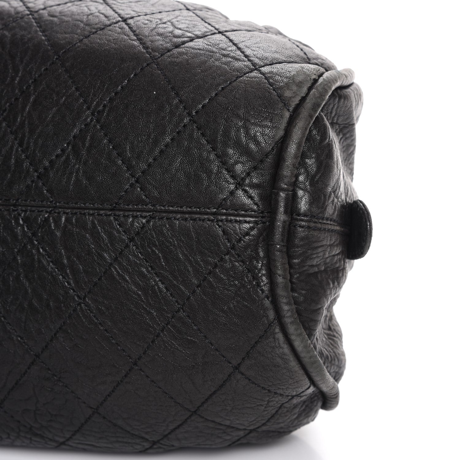 Chanel Distressed Lambskin Le Marais Bowler Black 13 of 13