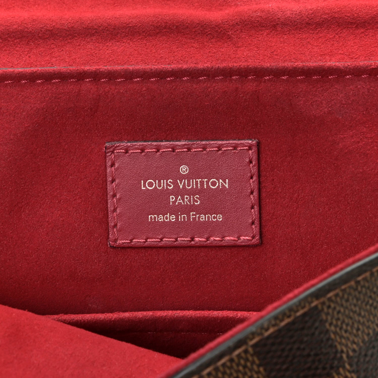 Louis Vuitton Damier Ebene Beaubourg MM Scarlet 6 of 16