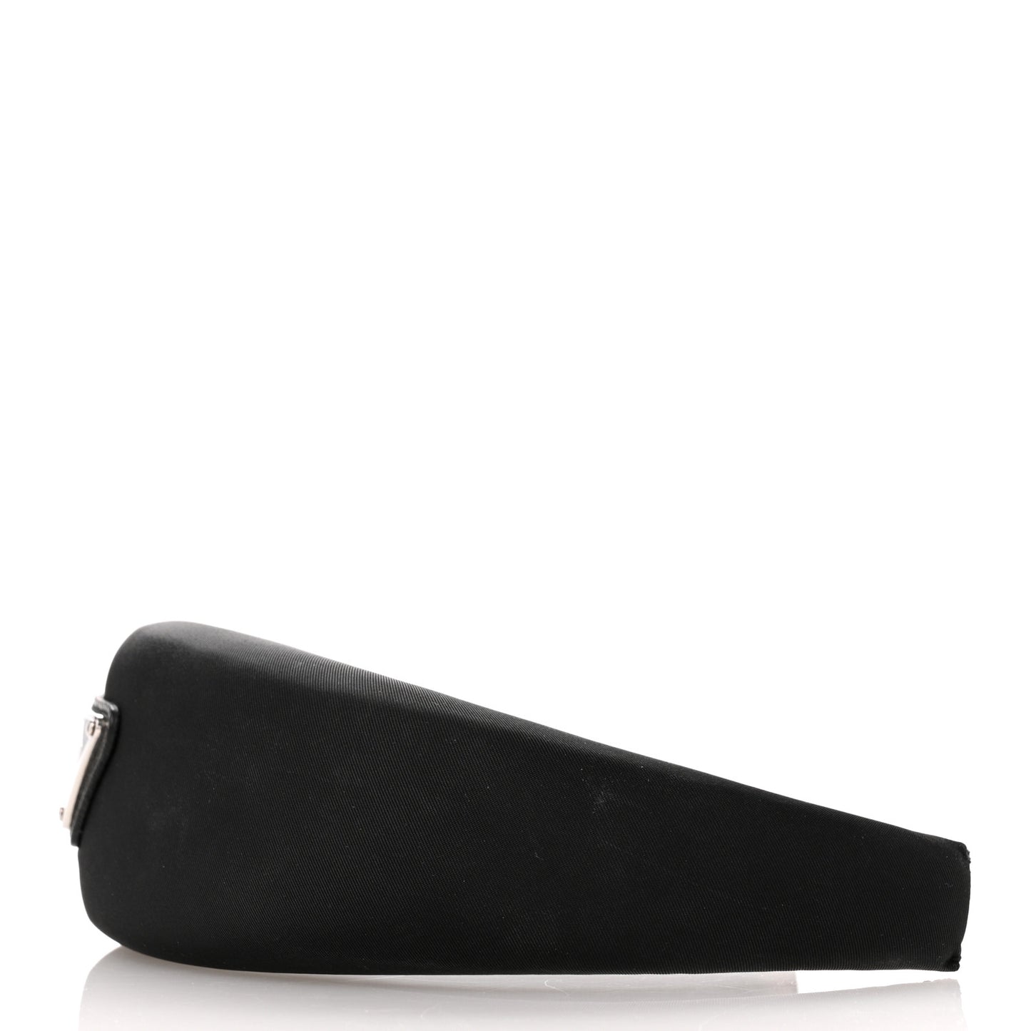 Re-Nylon Metal Triangle Logo Headband Black