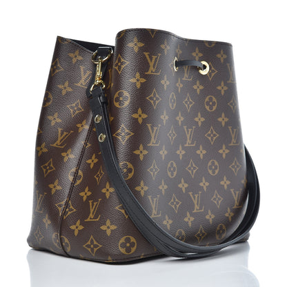 Louis Vuitton Monogram Neonoe MM Black 4 of 9