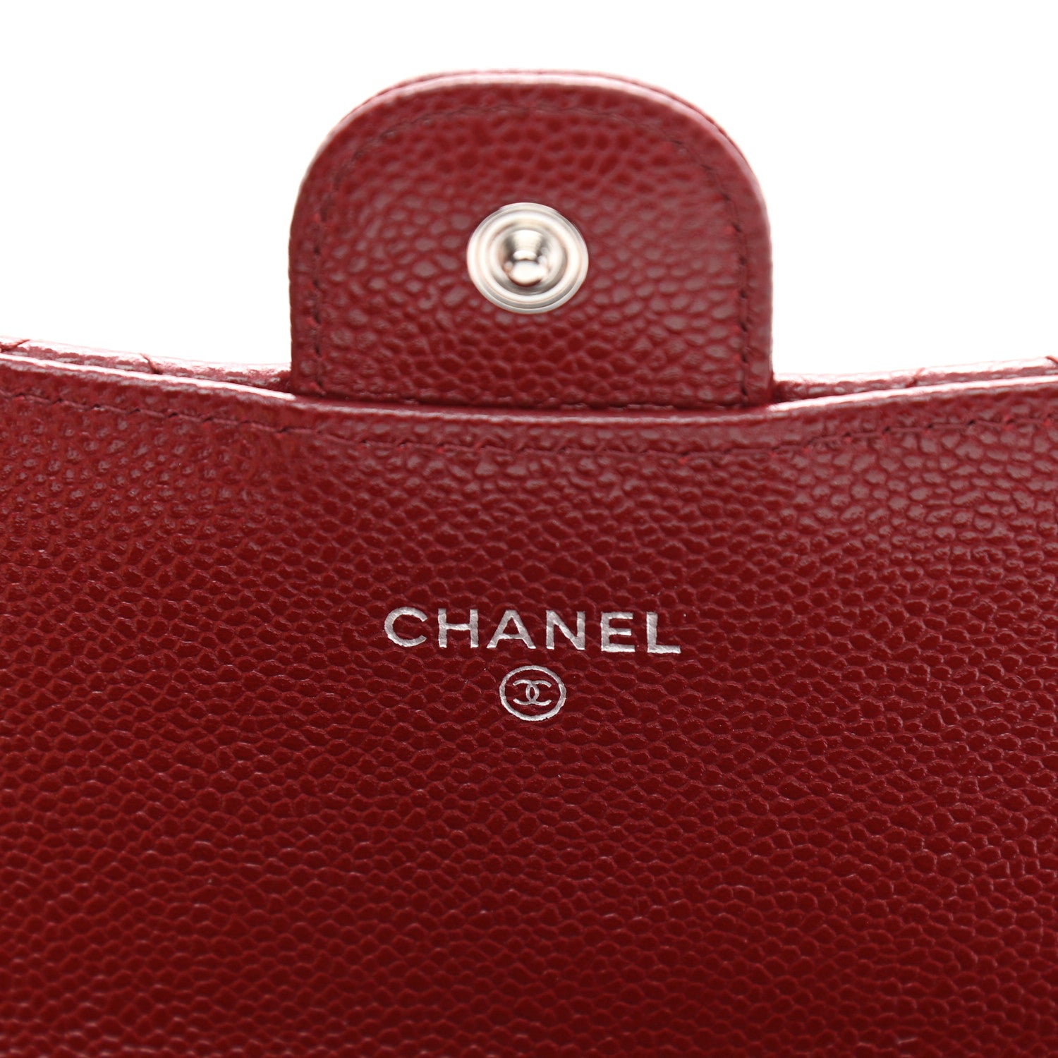 Chanel Caviar Quilted Phone Holder Wallet on Removable Chain Red 8 of 15