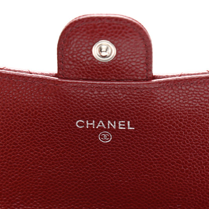 Chanel Caviar Quilted Phone Holder Wallet on Removable Chain Red 8 of 15