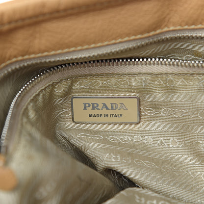Prada Vitello Daino Buckle Tote Sabbia 6 of 25