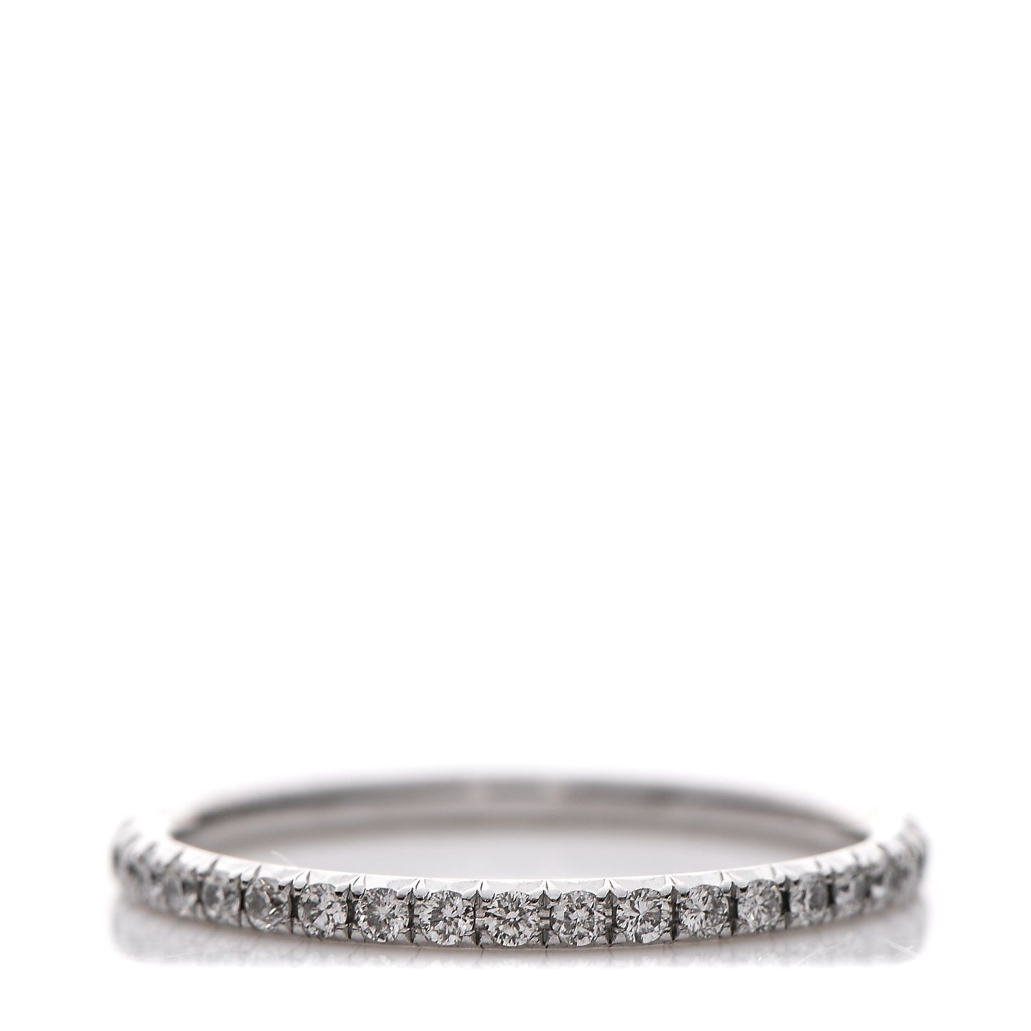 18K White Gold Diamond Metro Ring 4.5
