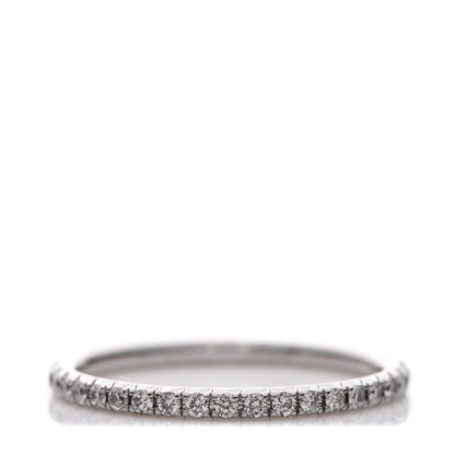 Tiffany 18K White Gold Diamond Metro Ring 4.5 1 of 4