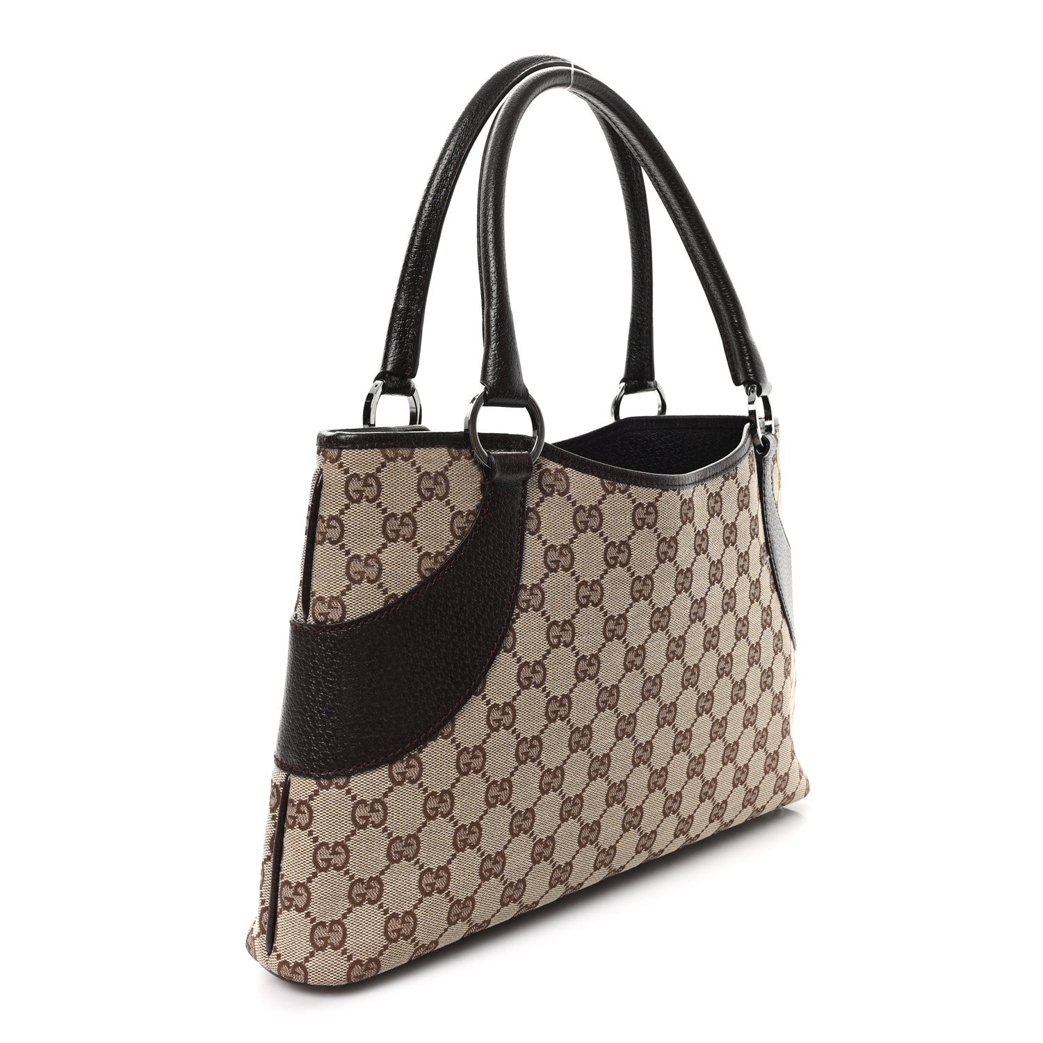 Gucci Monogram Shoulder Bag Dark Brown 3 of 10
