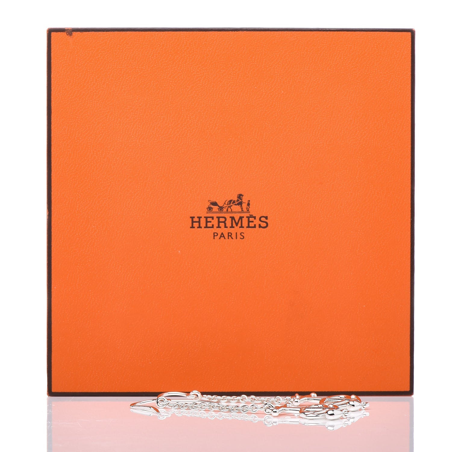 Hermes Sterling Silver Grand Large Chaine D'Ancre Drop Earrings 5 of 5