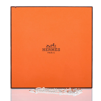 Hermes Sterling Silver Grand Large Chaine D'Ancre Drop Earrings 5 of 5