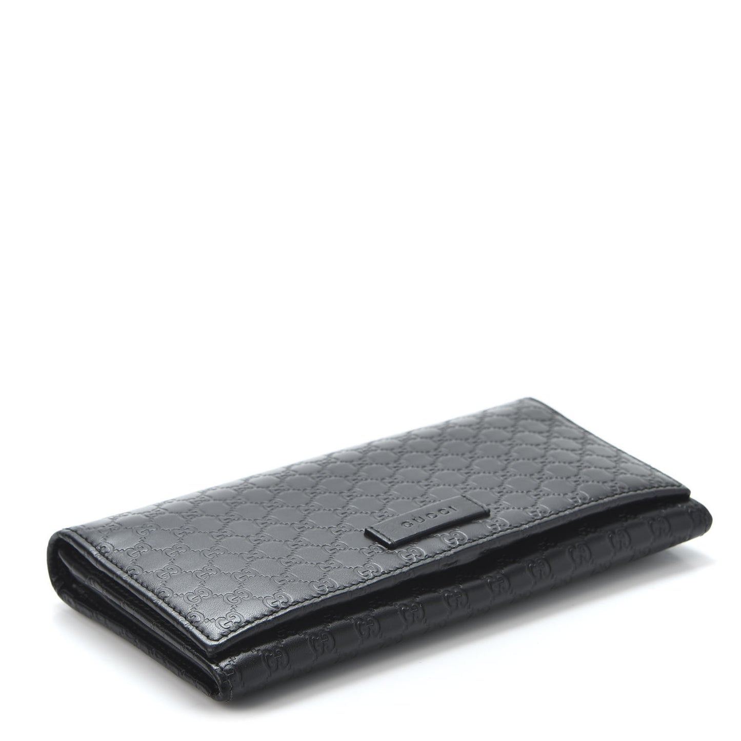 Soft Microguccissima Continental Wallet Black