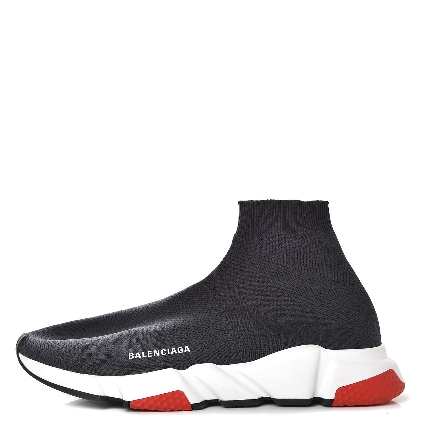Balenciaga Technical 3D Knit Mens Speed Sneakers 46 Black Red 1 of 9