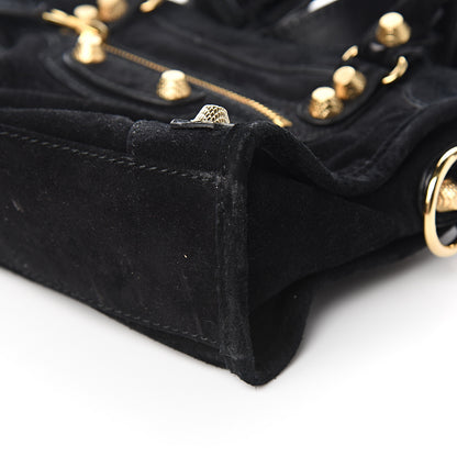 Balenciaga Baby Daim Suede Giant 12 Gold Hardware Mini City Black 8 of 9