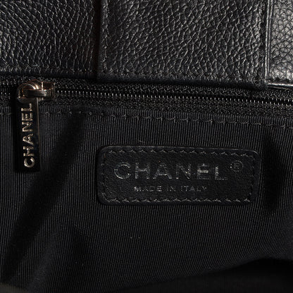 Chanel Calfskin Cerf Executive Shopper Tote Black 6 of 6