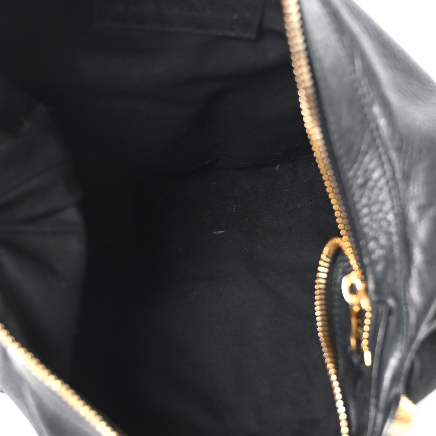 Chevre Giant 21 Gold Hardware Hobo  Black