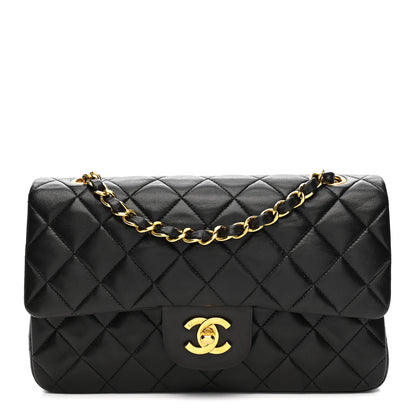Chanel Lambskin Quilted Small Double Flap Black 1 of 16