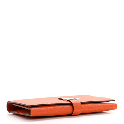 Hermes Epsom Tri-Fold Bearn Gusset Wallet Orange 5 of 8
