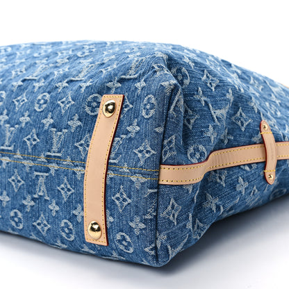 Louis Vuitton Monogram Denim CarryAll MM Blue 10 of 10