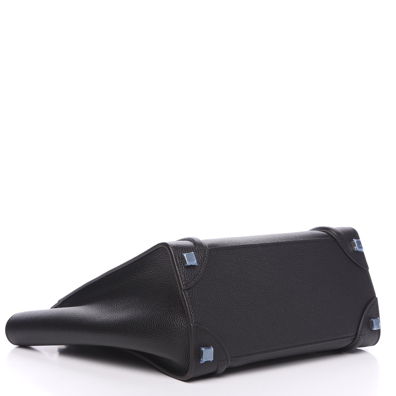 Celine Drummed Calfskin Micro Luggage Black 3 of 8