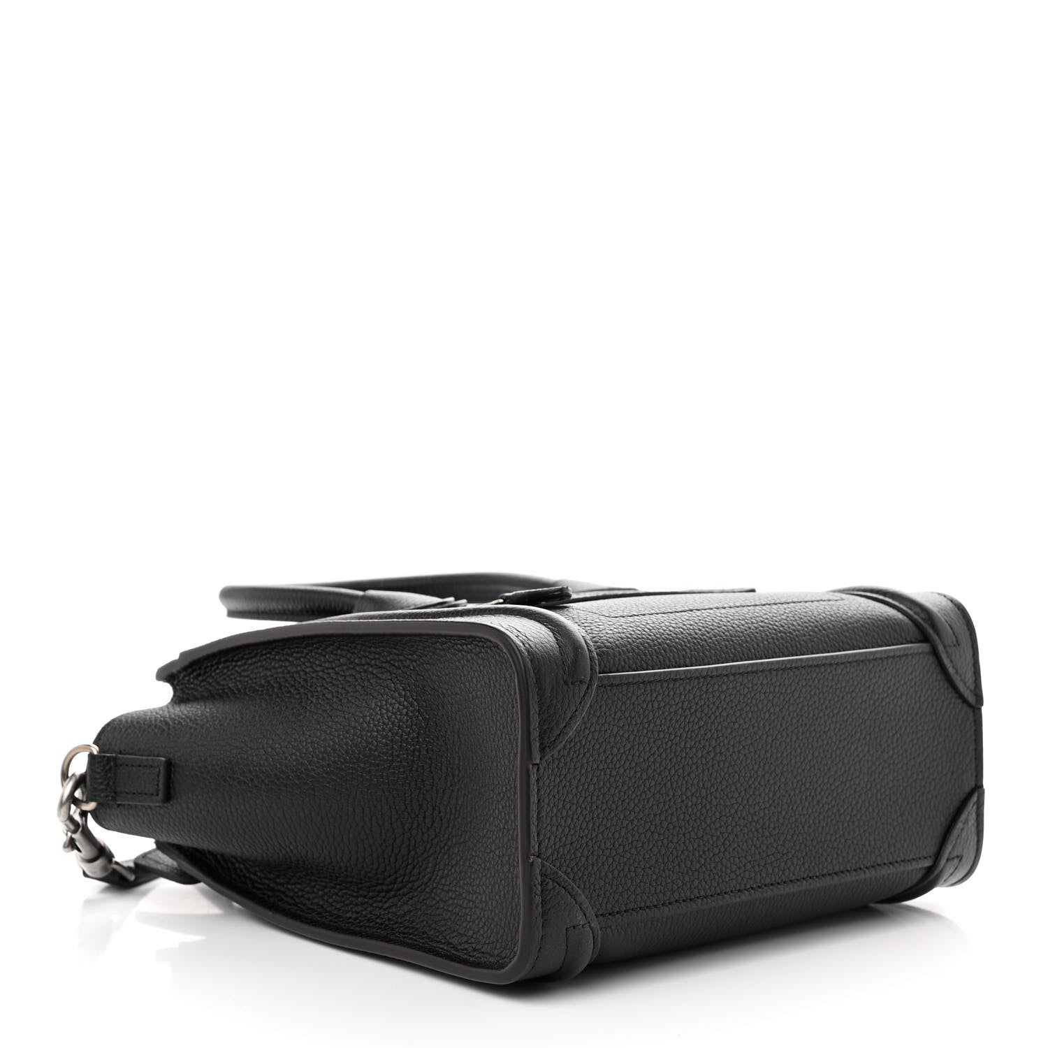 Celine Drummed Calfskin Nano Luggage Black 4 of 10
