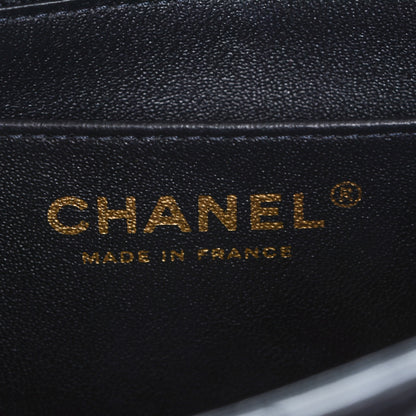 Chanel Lambskin Quilted Mini Square Flap Black 6 of 7