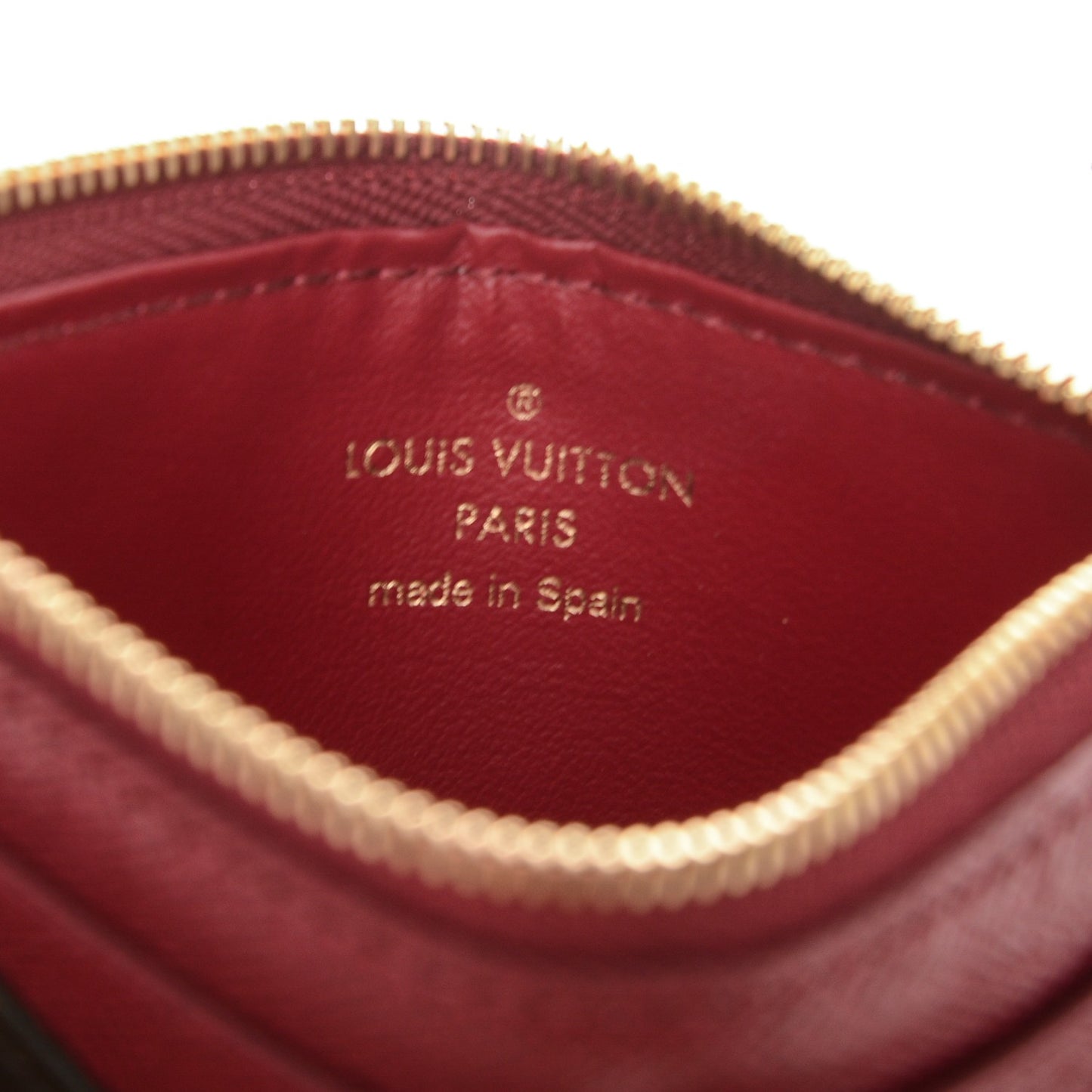 Monogram Zipped Card Holder