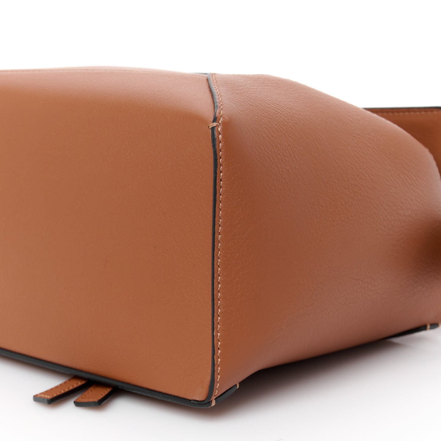 Calfskin Small Puzzle Edge Bag Tan