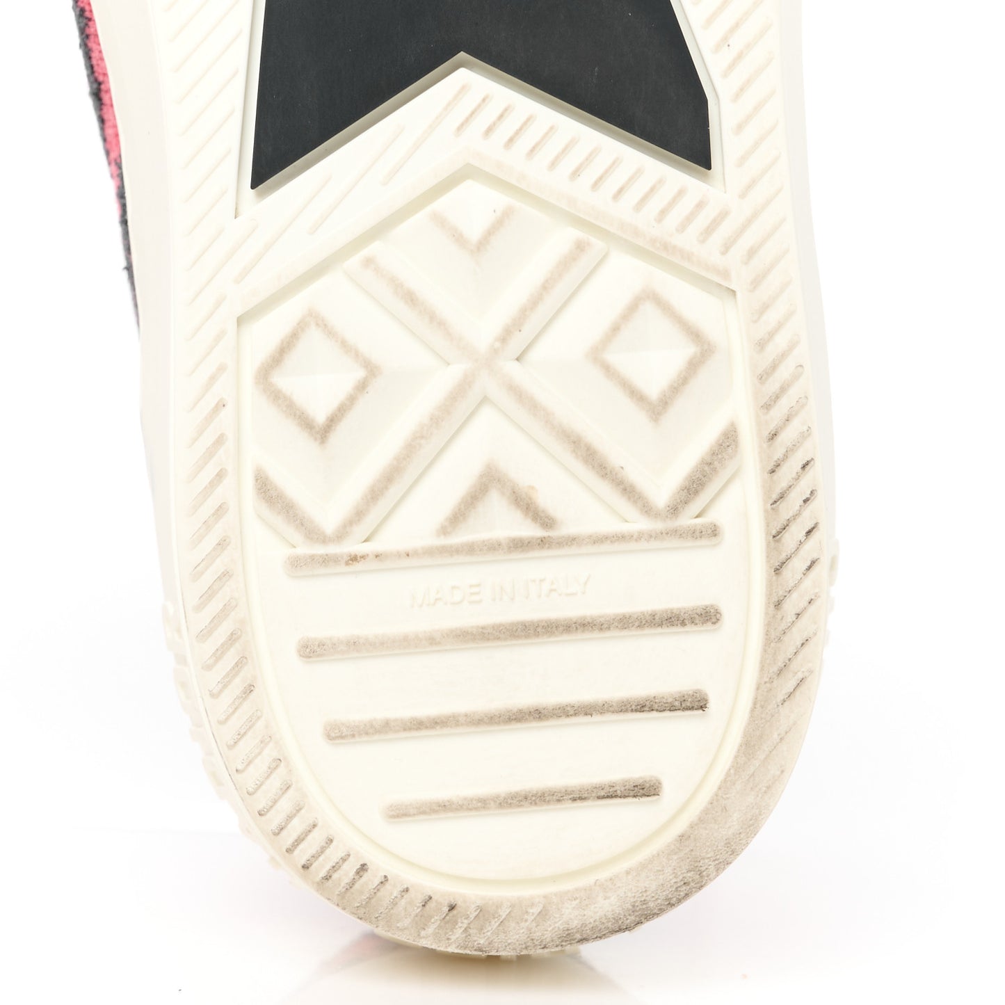 Cotton Mizza Embroidered Walk'N'Dior Low Top Sneakers 38 Framboise