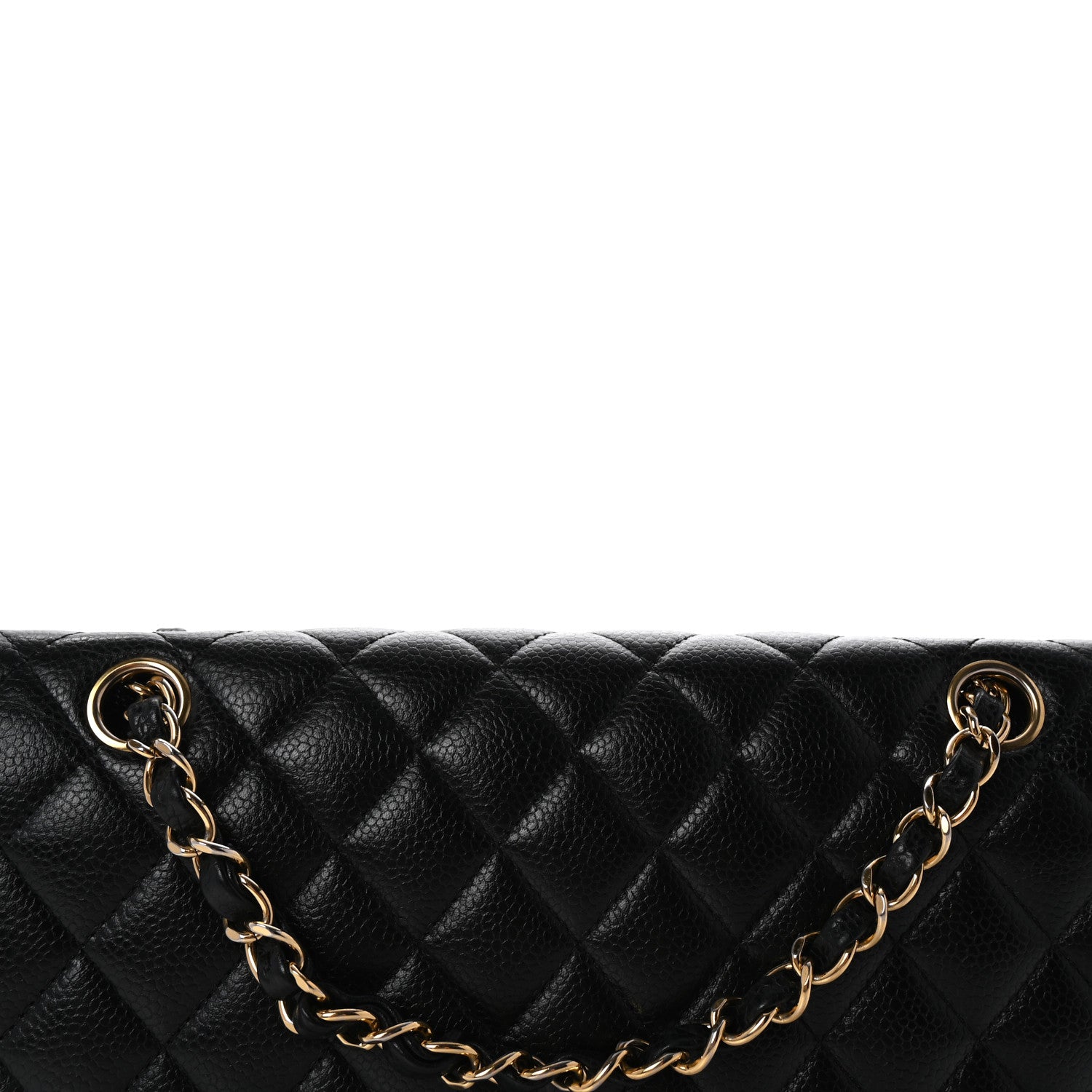 Chanel Caviar Quilted Medium Double Flap Black 8 of 10