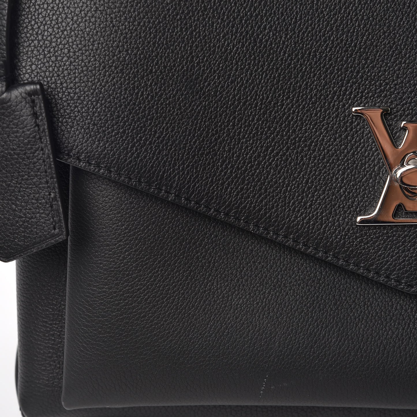 Soft Calfskin My Lockme Top Handle Black